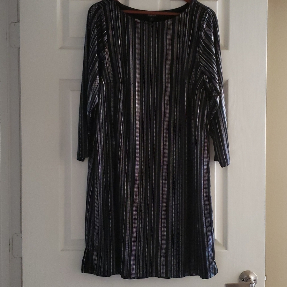 Long Sleeve Rhinestone Dress